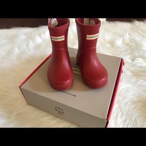 Red Toddler Hunter Boots